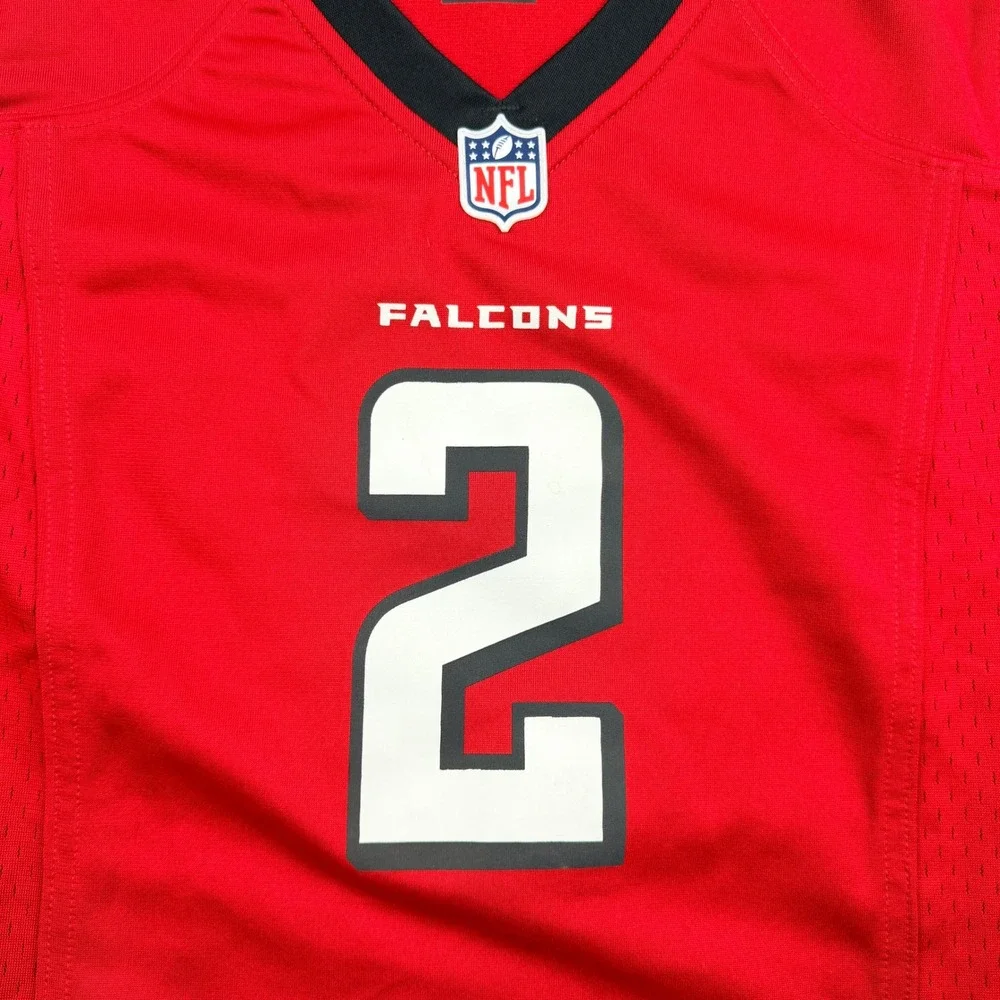 Nike Atlanta Falcons Matt Ryan 2 Red‎ Jersey Kids Large L NFL On Field Football